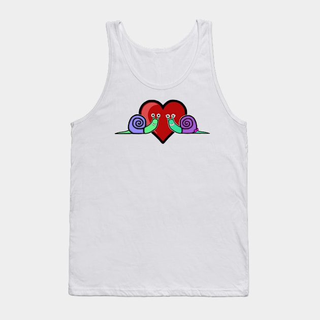 Snail Couple Tank Top by BlakCircleGirl